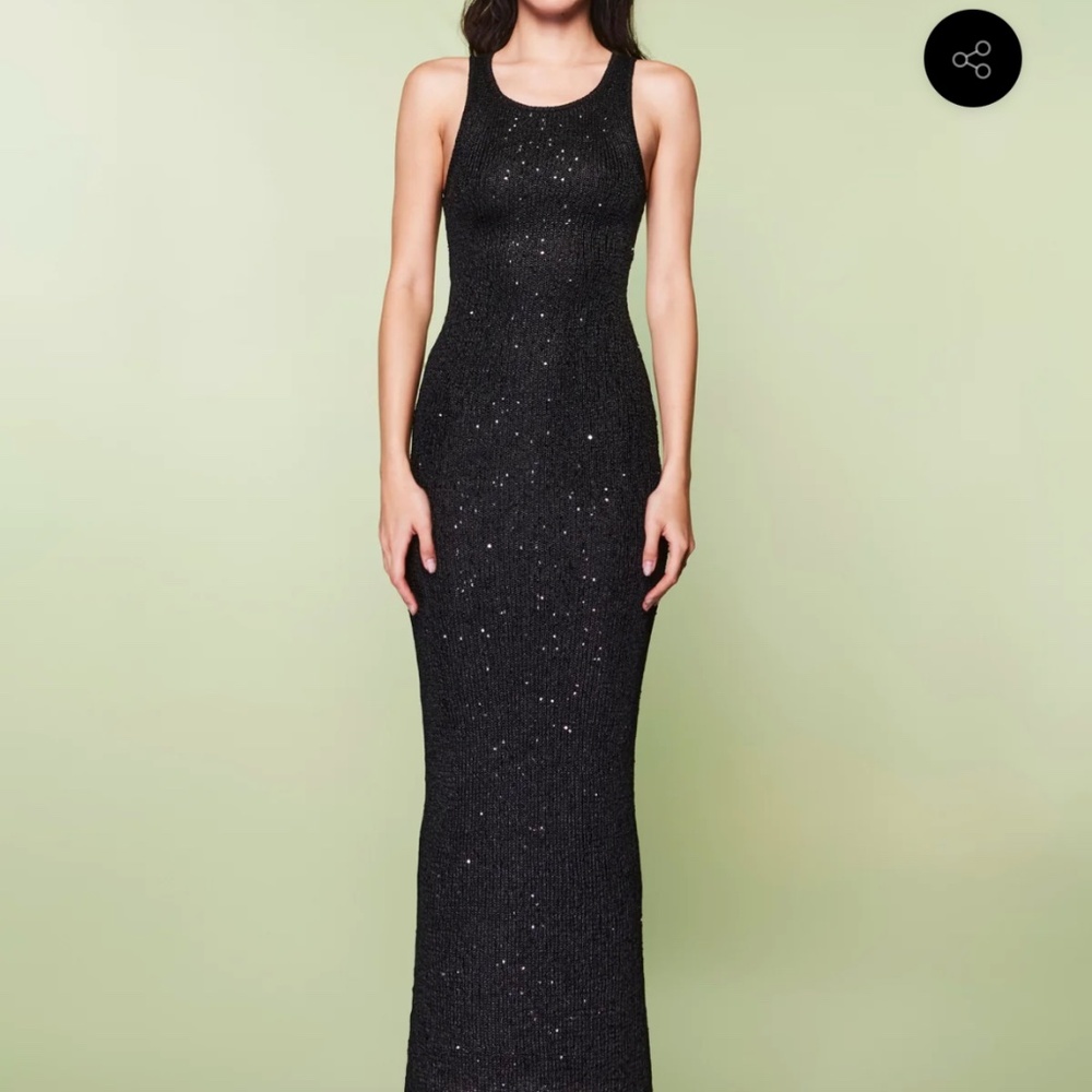 Asta Resort Natalia Dress Black Sequin BRAND NEW